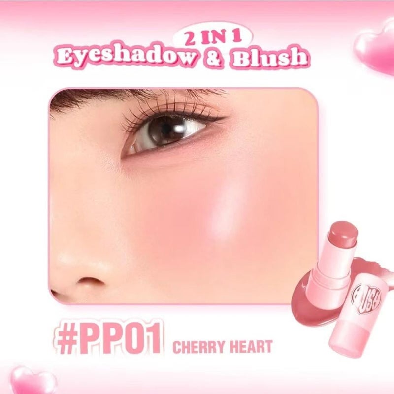 بلاشر كريمي ستيك شيري هارت 3.5 جرام PP01 CHERRY HEART
